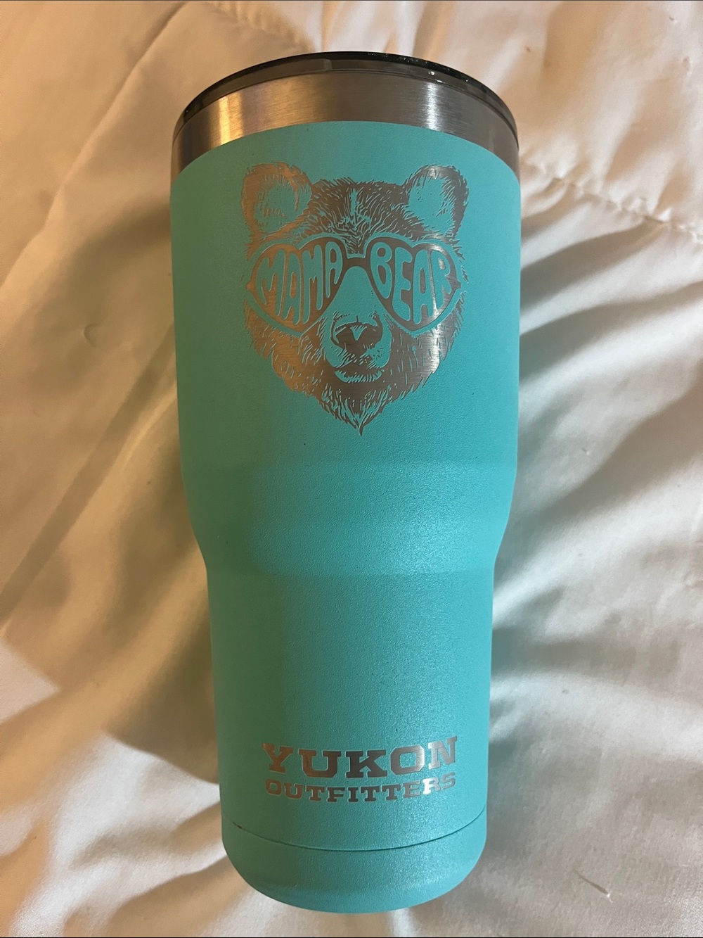 Yukon Outfitters Aqua Mama Bear Insulated 30oz Tumbler